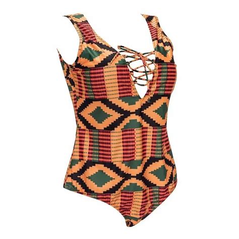 african print one piece swimsuit large plus size bathing suit women