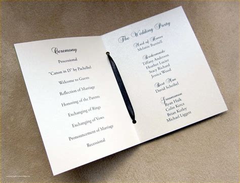 template  program booklet  wedding programs booklet template
