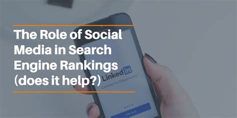 role  social media  search rankings    role