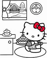 Kitty Hello Coloring Pages Christmas Da Colorare Cupcake Well Color Colouring Soon Disegni Print Baking Clipart Cliparts Cooking Clip Printable sketch template