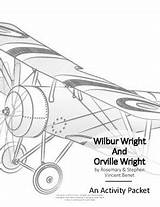 Wright Orville Wilbur sketch template