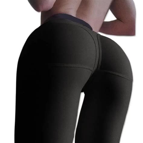 buy sexy push up yoga leggings women solid black sport
