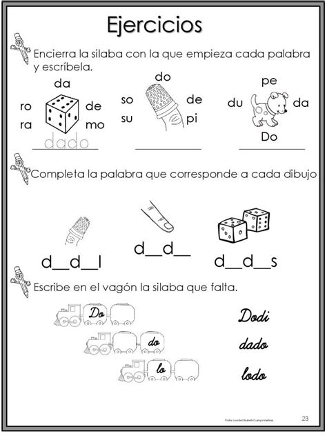 50 Ejercicios De Lecto Escritura Para Preescolar Y Primaria 011 Lecto