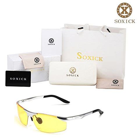 soxick hd polarized night driving vision glasses anti glare with