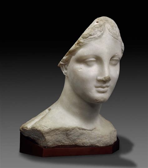 late classical period head   woman chios greece ca   bce