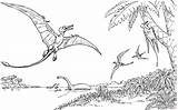 Ausmalbild Pteranodon Vliegende Kolorowanki Rhamphorhynchus Quetzalcoatlus Kolorowanka Ausmalen Druku Apatosaurus sketch template