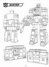 Blaster Coloring Pages Transformers Drawing Deviantart Thuddleston Choose Board sketch template