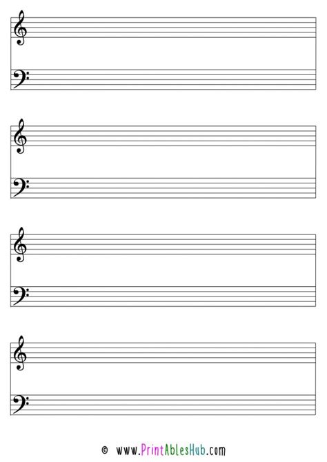 printable blank  sheet templates  violin piano drums