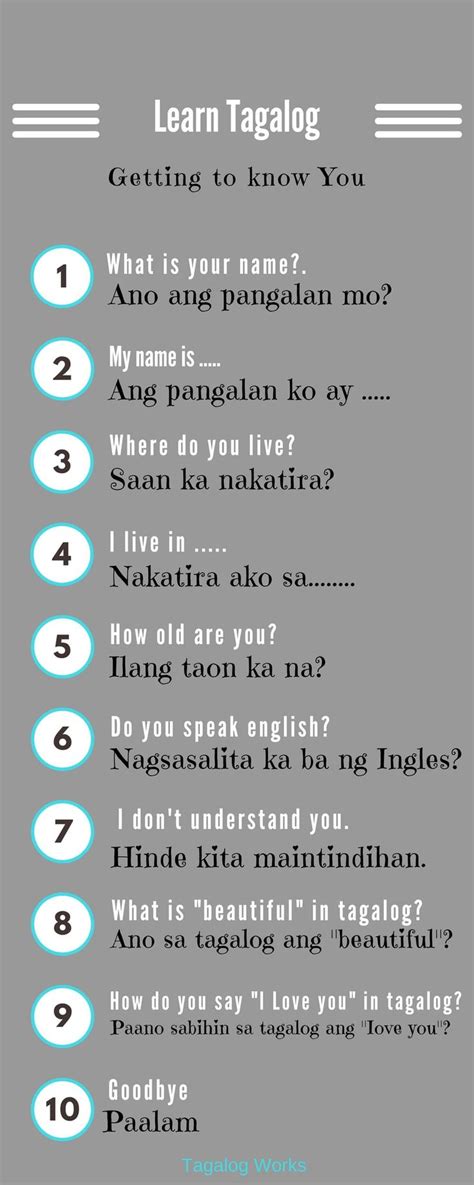 pin  rob keylock  tagalog filipino words tagalog words