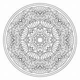 Mandala Madness sketch template