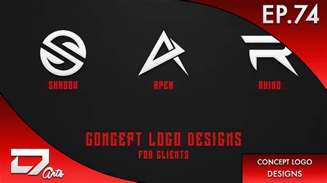 speed art ep concept logo designs  clients youtube