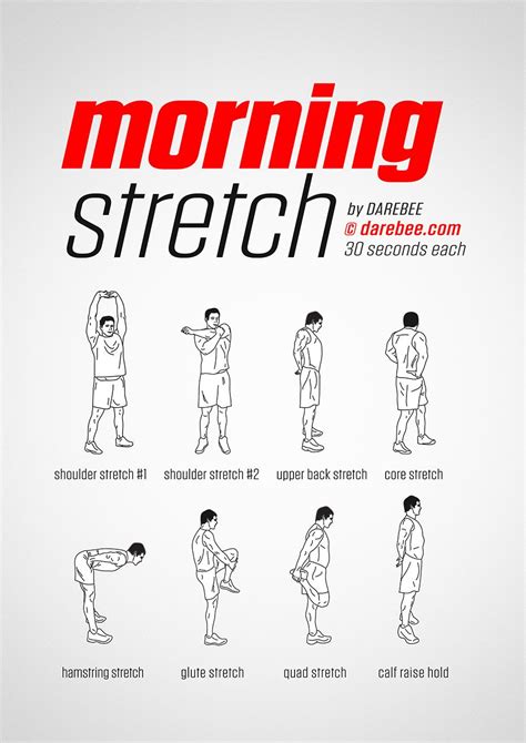 morning stretch workout by darebee fitness workout
