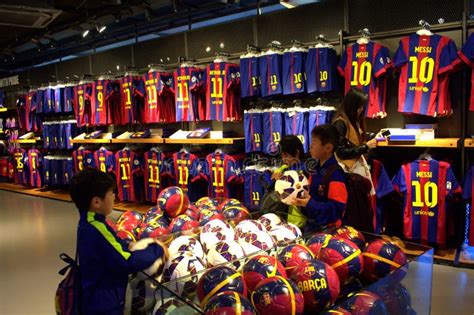 fc barcelona official store editorial photo image  club