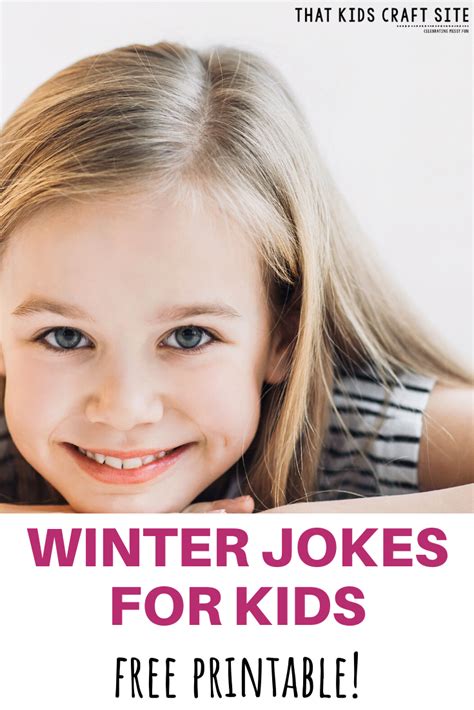 printable winter jokes  kids  kids craft site funny