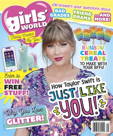 taylor swift girls world magazine january  gotceleb