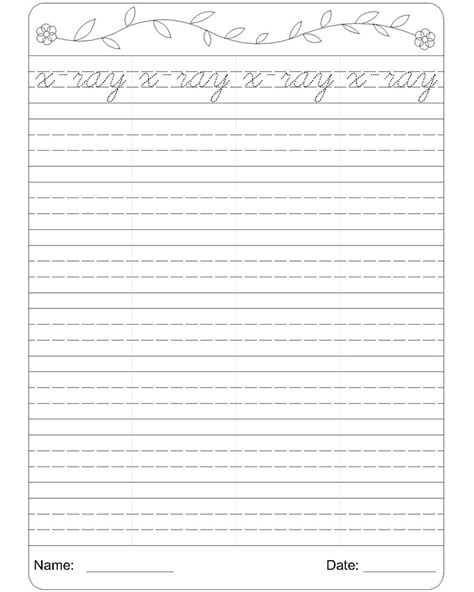 images  blank printable writing worksheets cursive