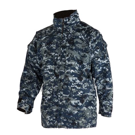 navy nwu type  parka jacket blue digital camo navy working uniform