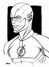Flash Coloring Pages Superhero Colouring Drawing Drawings Printable Sketch sketch template