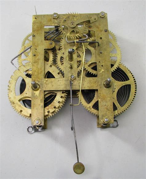 antique gilbert   kitchen clock movement parts repair antique price guide details page