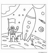 Astronaut Rockets sketch template