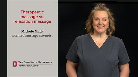 therapeutic massage  relaxation massage ohio state medical center