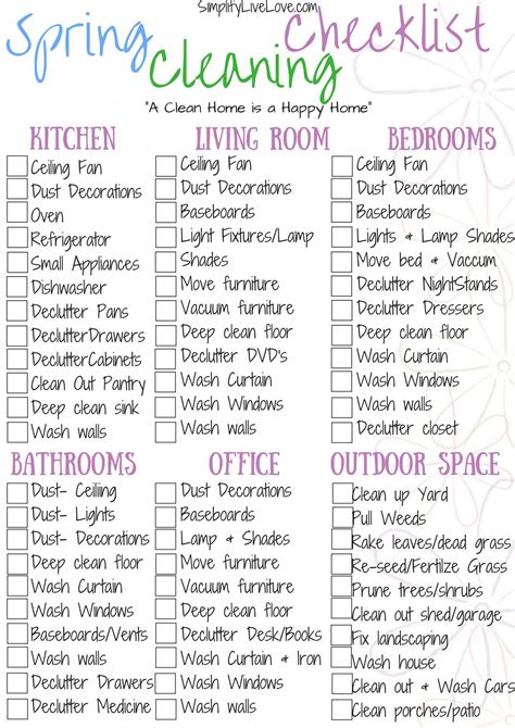 18 Time Saving Spring Cleaning Hacks And Free Printable Checklist