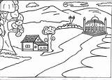 Pemandangan Mewarnai Putih Hitam Diwarnai Sekolah Alam Tpa Kumpulan Dasar Sketsa Kartun Aneka Pantai Lukisan Halaman Sederhana Mudah Mewarna Masjid sketch template