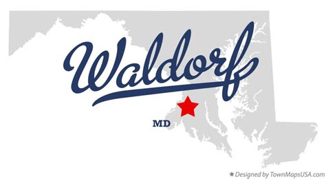 map  waldorf md maryland