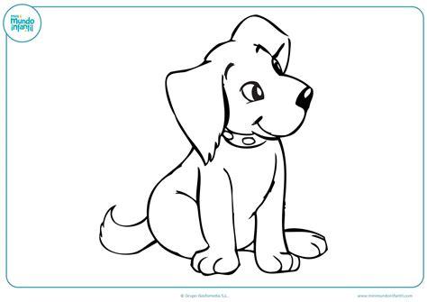 dibujos de perros  colorear  lapiz  faciles