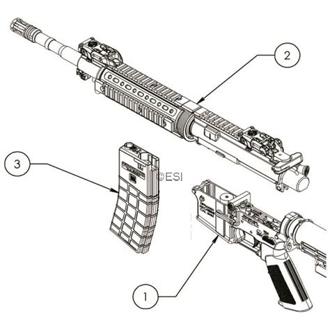 tippmann  carbine airsoft diagram