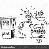 Gasoline Clipart Illustration Toonaday Royalty Rf sketch template
