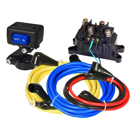 kfi atv wk universal atv winch  wiring kit  mini rocker switch hd contactor ebay