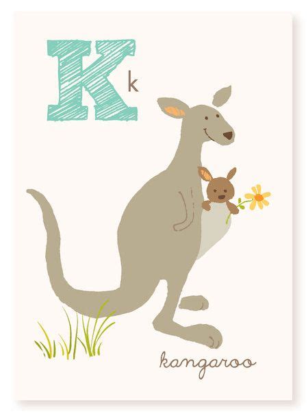 abc card    kangaroo australia abc wall art alphabet etsy abc