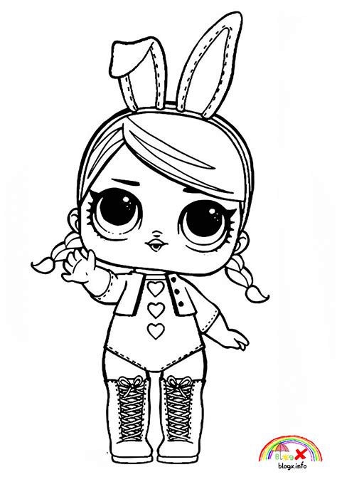 bunny costume lol surprise dolls coloring page mandala pages unicorn cute