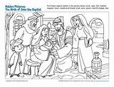 Baptist Zechariah Sundayschoolzone Preschool Zacharias Luke Lessons Childrens sketch template