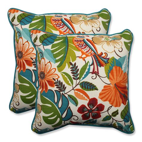 pillow perfect outdoorindoor lensing jungle throw pillow set     ebay