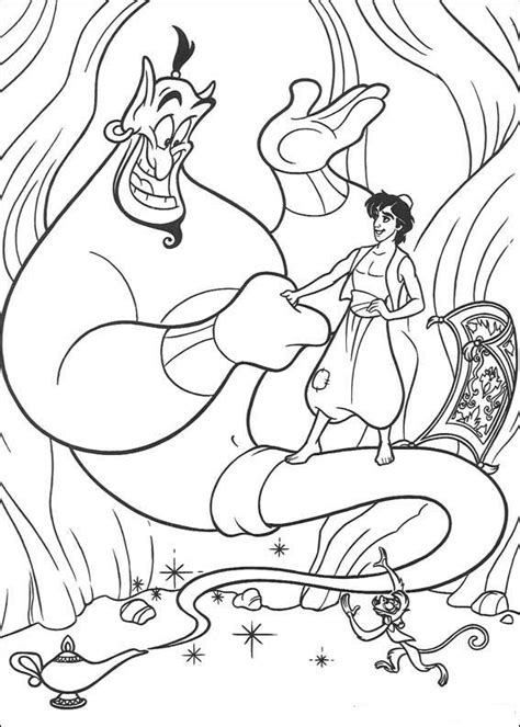 fun coloring pages aladdin coloring pages
