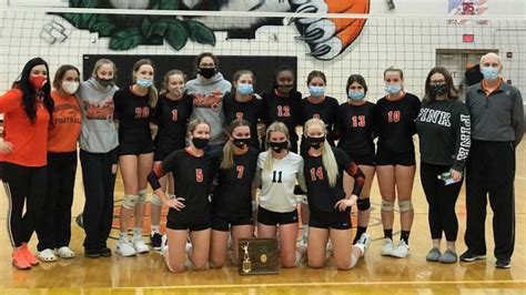 wellsville volleyball wins district title tigers bound for regionals