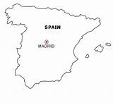 Spagna Spanien Landkarte Nazioni Landkarten Malvorlage Flagge Geografie Disegnidacoloraregratis Kategorien Gratismalvorlagen sketch template