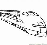 Train Drawing Coloring Maglev Speed High Getdrawings Bullet sketch template