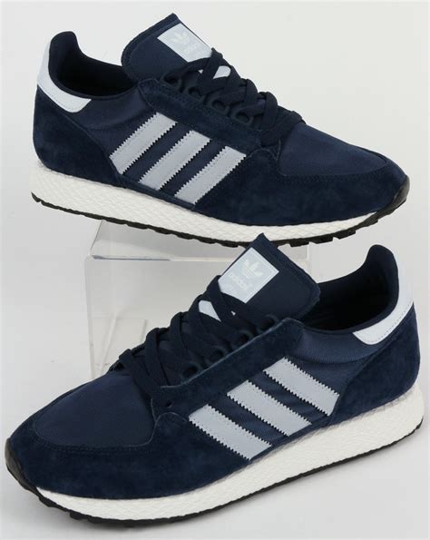 adidas forest grove trainers navy blue  casual classics
