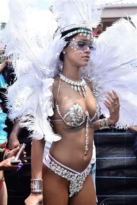 Rhianna Partying At Crop Over Festival In Barbados Carnival Outfits