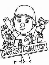 Coloring Handy Pages Manny Recommended sketch template