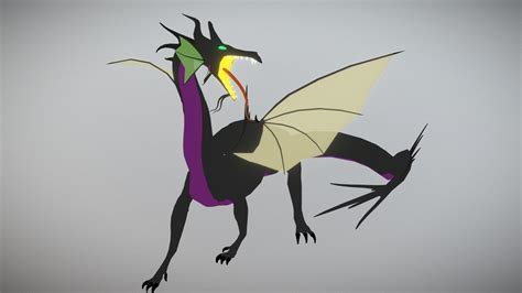 dragon maleficent    model  kovonic dda sketchfab