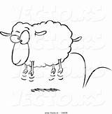Sheep Coloring Bouncing Toonaday sketch template