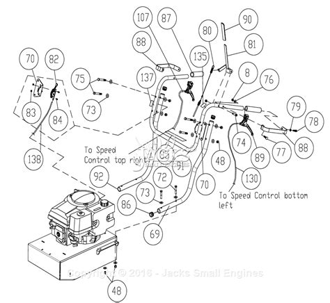 billy goat bcicheu parts diagram  handle assembly