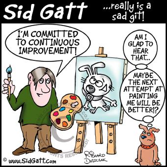 strive  continuous improvement cartoon motivators blog