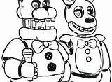 Fnaf Coloring Pages Nights Five Mangle Drawing Characters Drawings Freddys Getdrawings Getcolorings Color Clipartmag sketch template