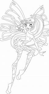 Sirenix Bloom Coloring Pages Winx Club Enchantix Daphne Icantunloveyou Deviantart Template Popular sketch template