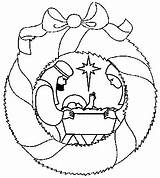 Coloriage Creche Couronne Nativity Corone Imprimir Couronnes Colorier Imprimer Nativite Megghy Ornaments Momes Libris Fiestas Paginas Tuo Preleva Pagine sketch template